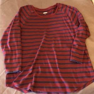 Long sleeve striped top